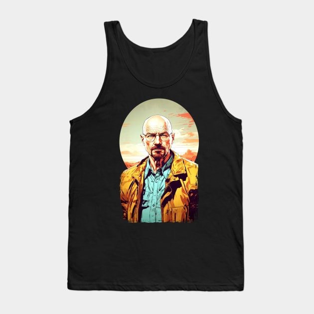 Walter White from Breaking Bad Tank Top by Tiago Augusto